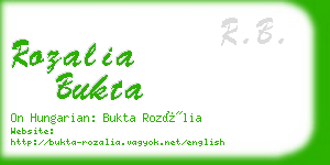 rozalia bukta business card